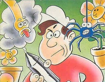 Stanley fends off pests.